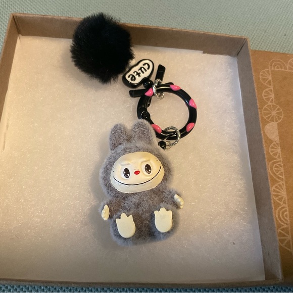 Hallmark Gray Labubu Bag Charm Keychain New in Box - Picture 2 of 4